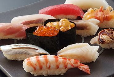 新鮮なネタのにぎり寿司